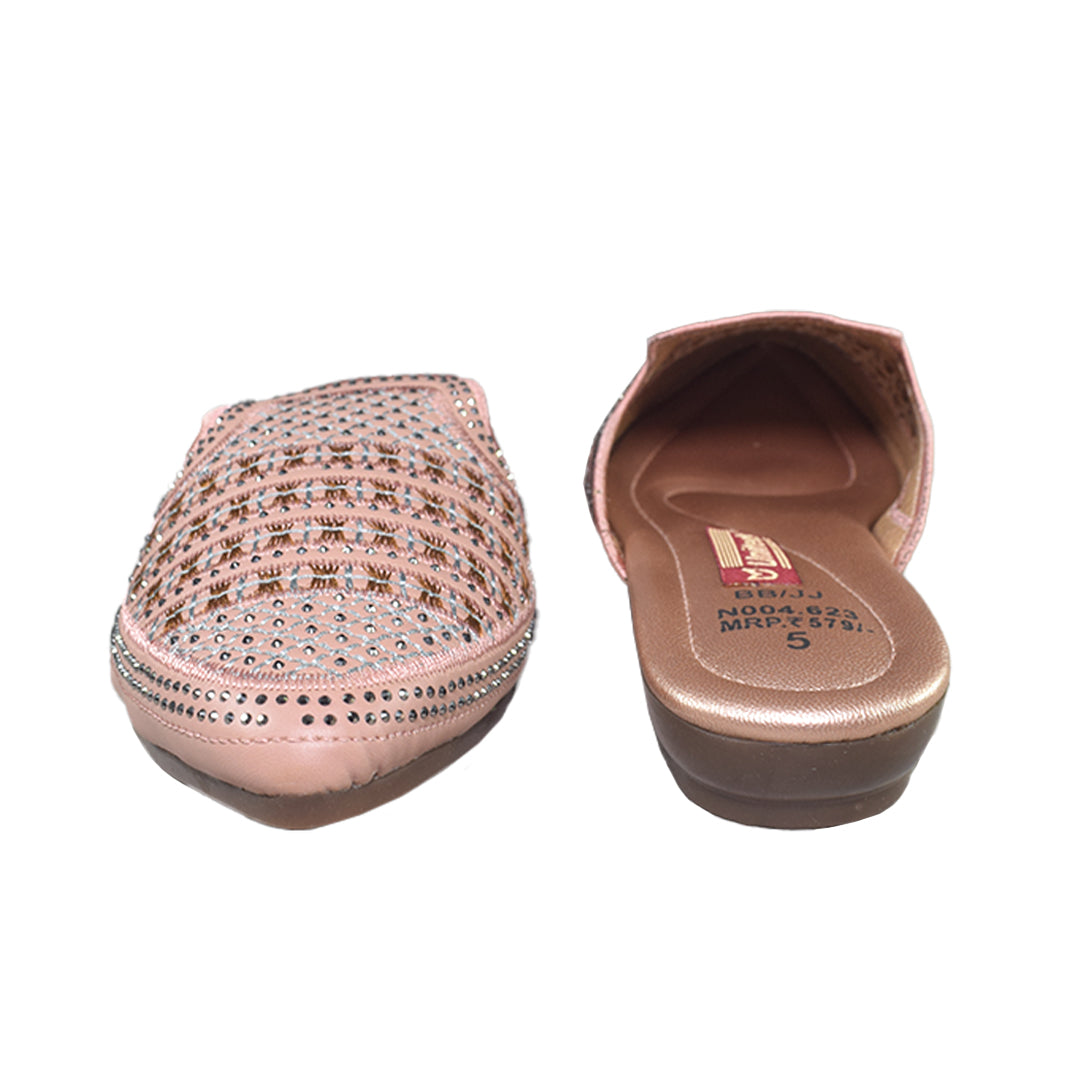 Luxury Embroidered Mules For Women's