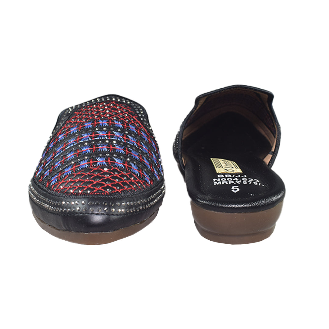 Luxury Embroidered Mules For Women's