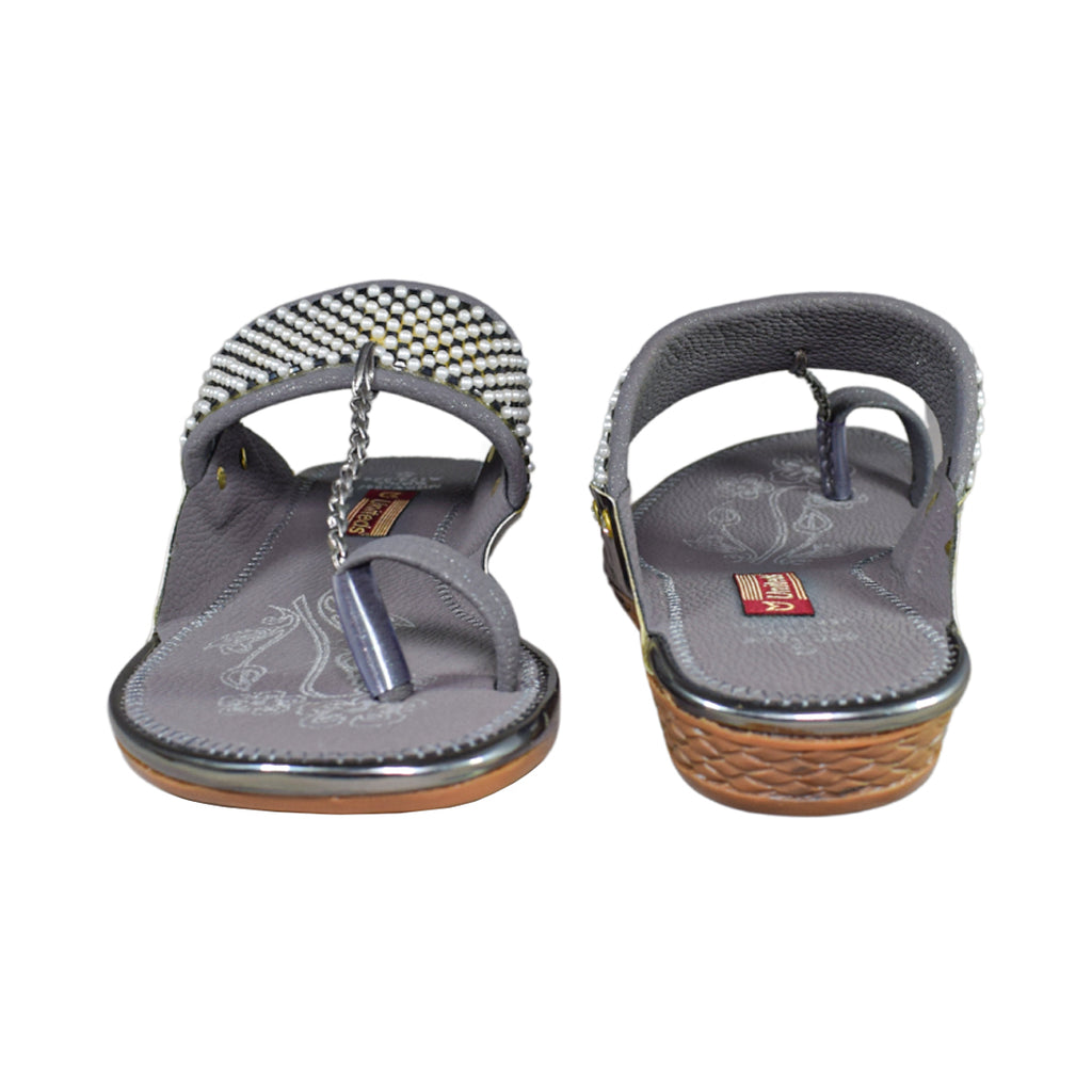 Pearl Embellished Ethnic Sandals