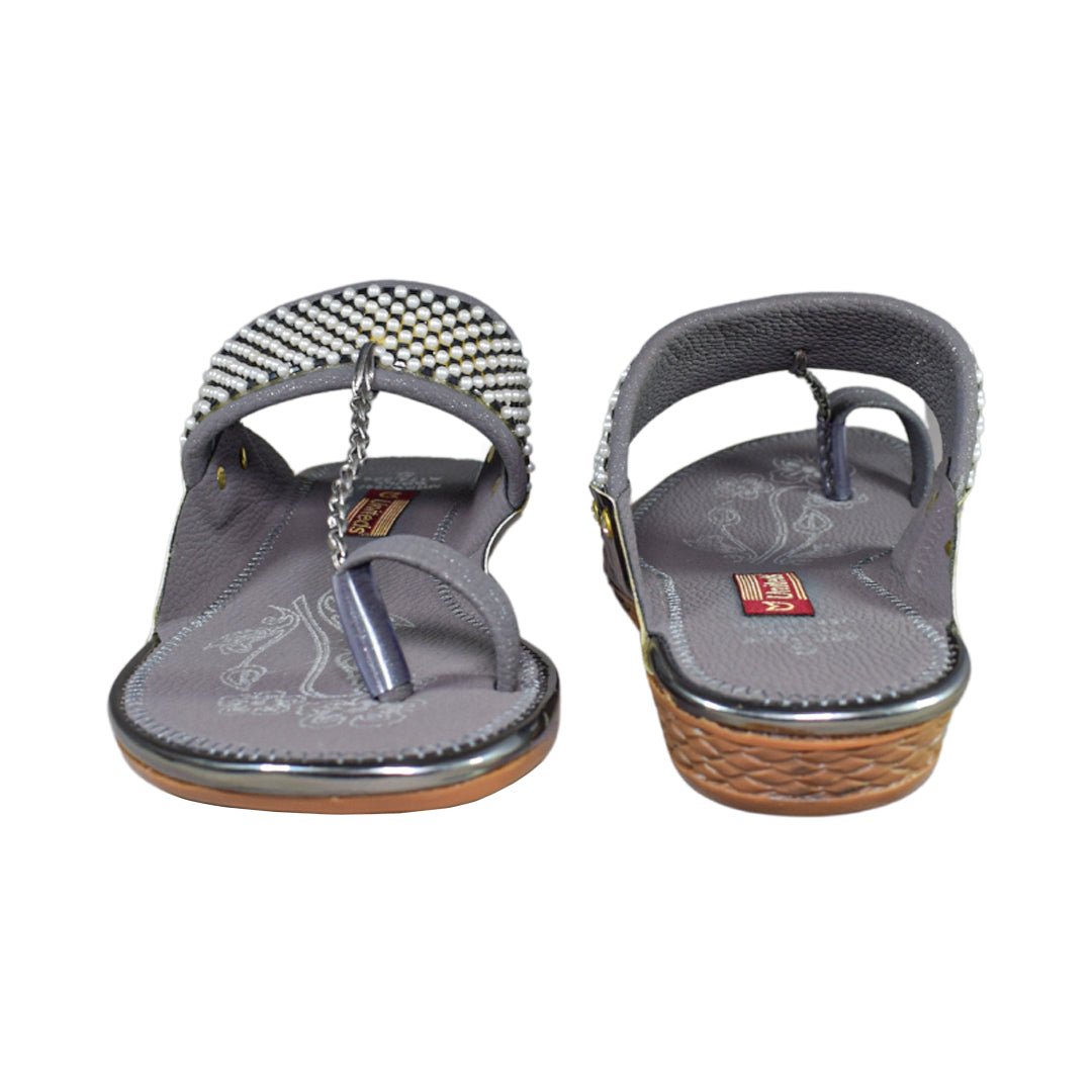 Pearl Embellished Ethnic Sandals