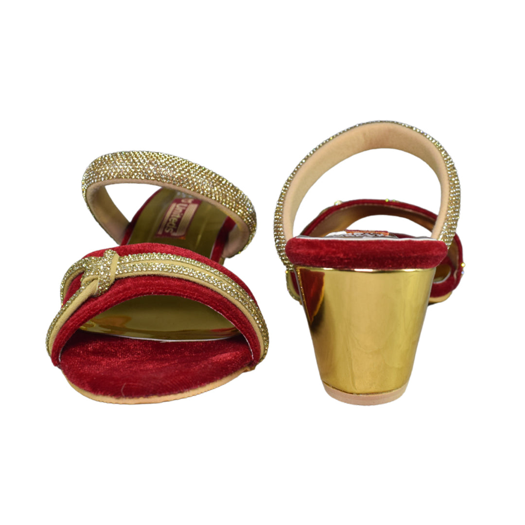 Royal Ruby Glam Heels For Women