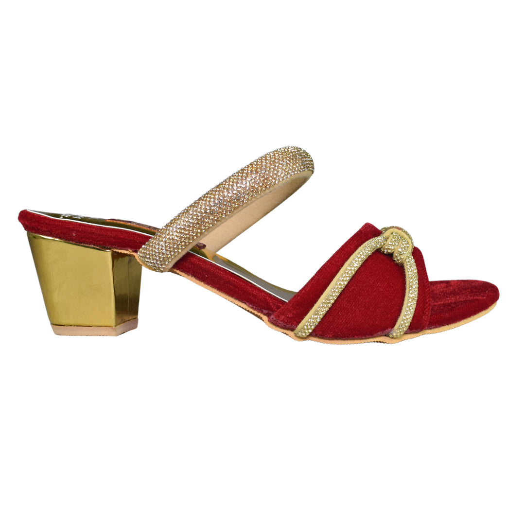 Royal Ruby Glam Heels For Women