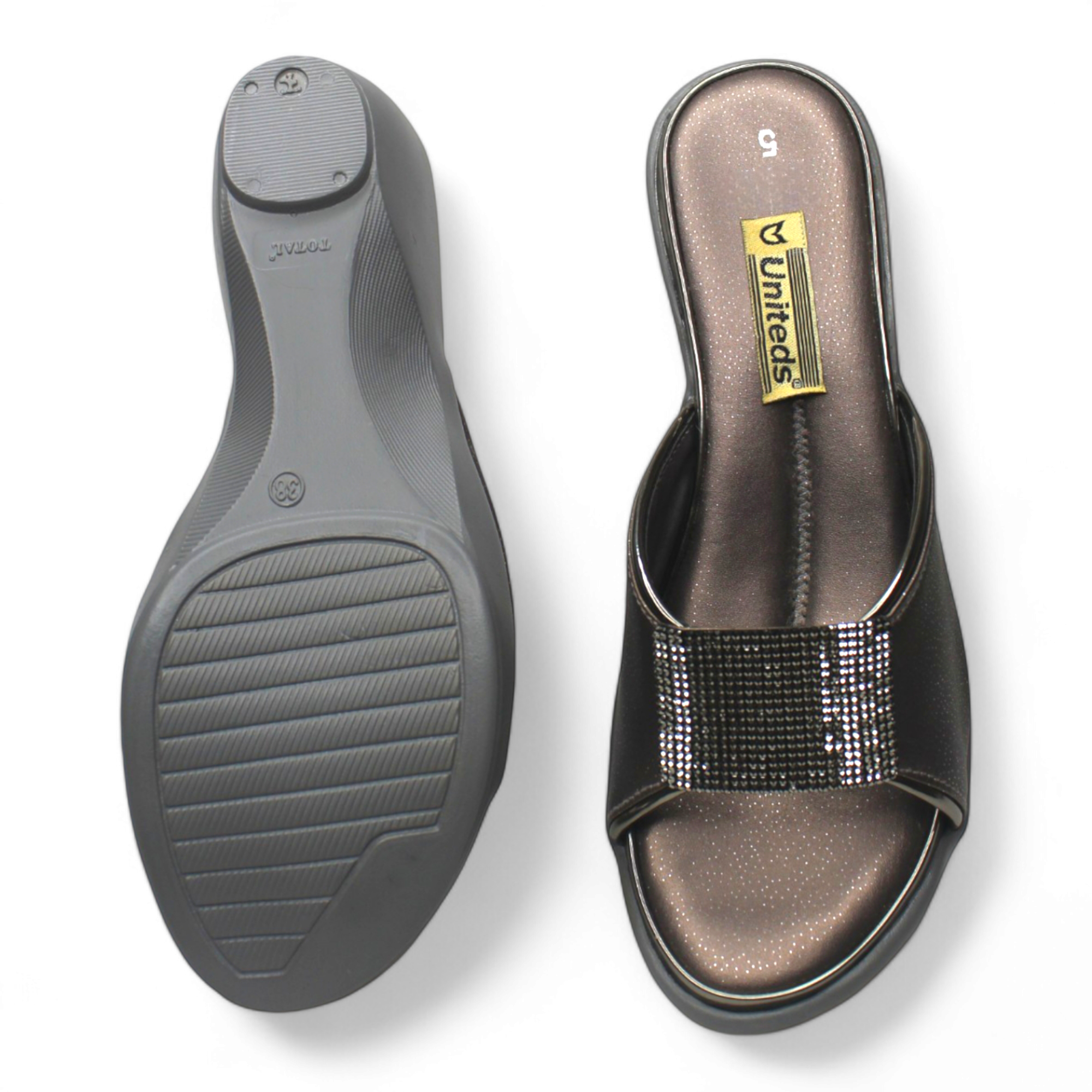 Midnight Glam Slide Heels For Women