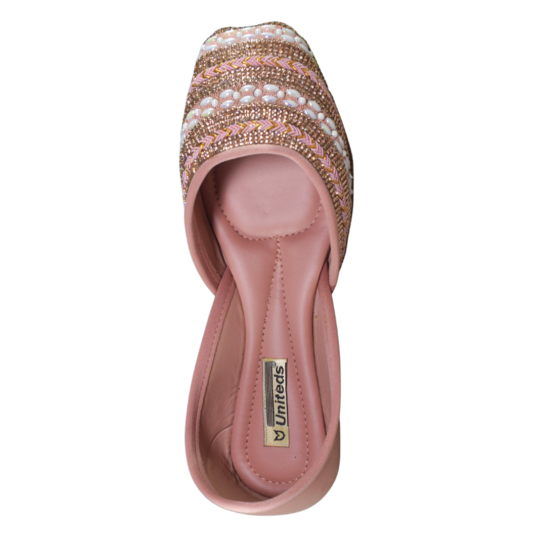 Luxury Embroidered Mules For Women's