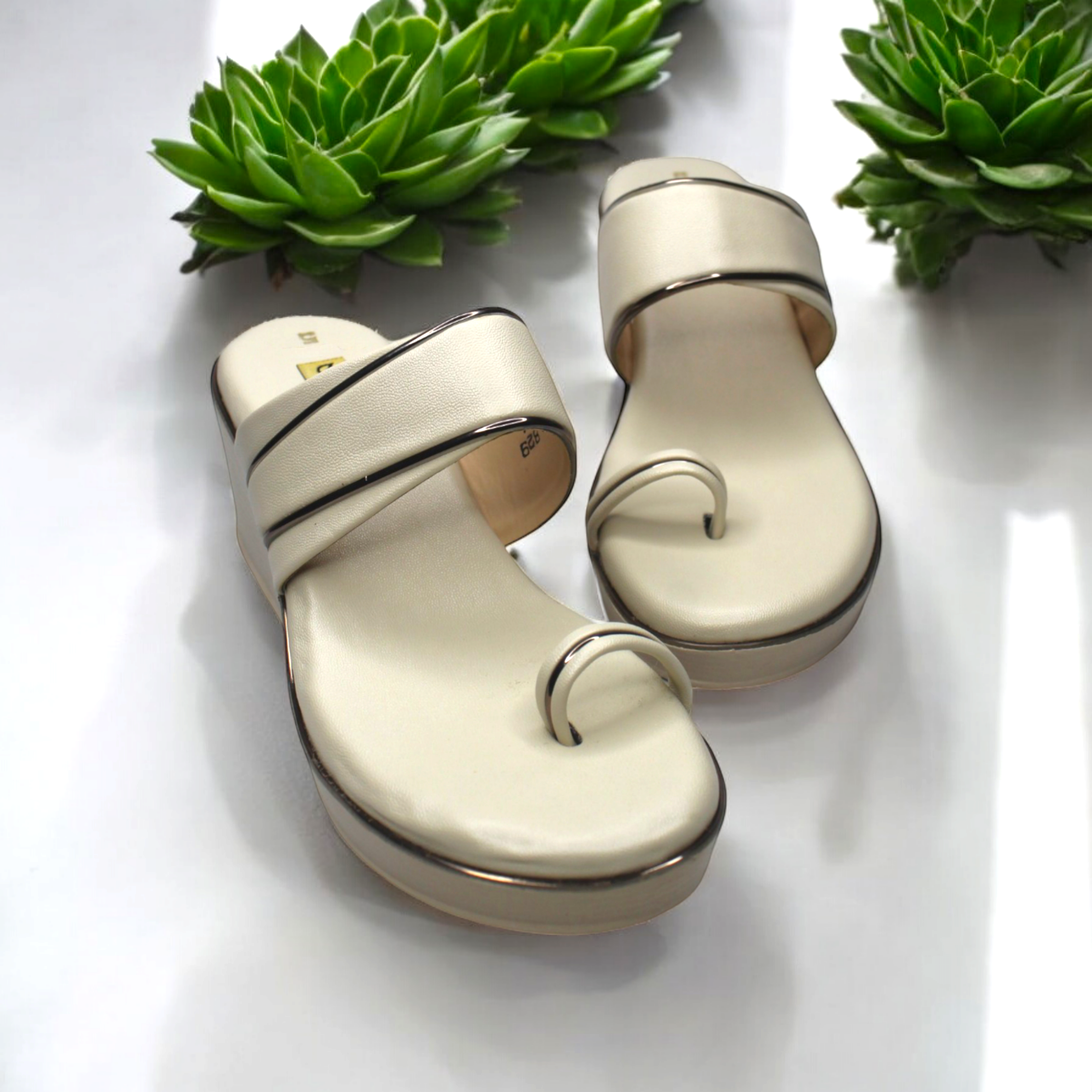 Ivory Elegance Wedge Women’s Sandals
