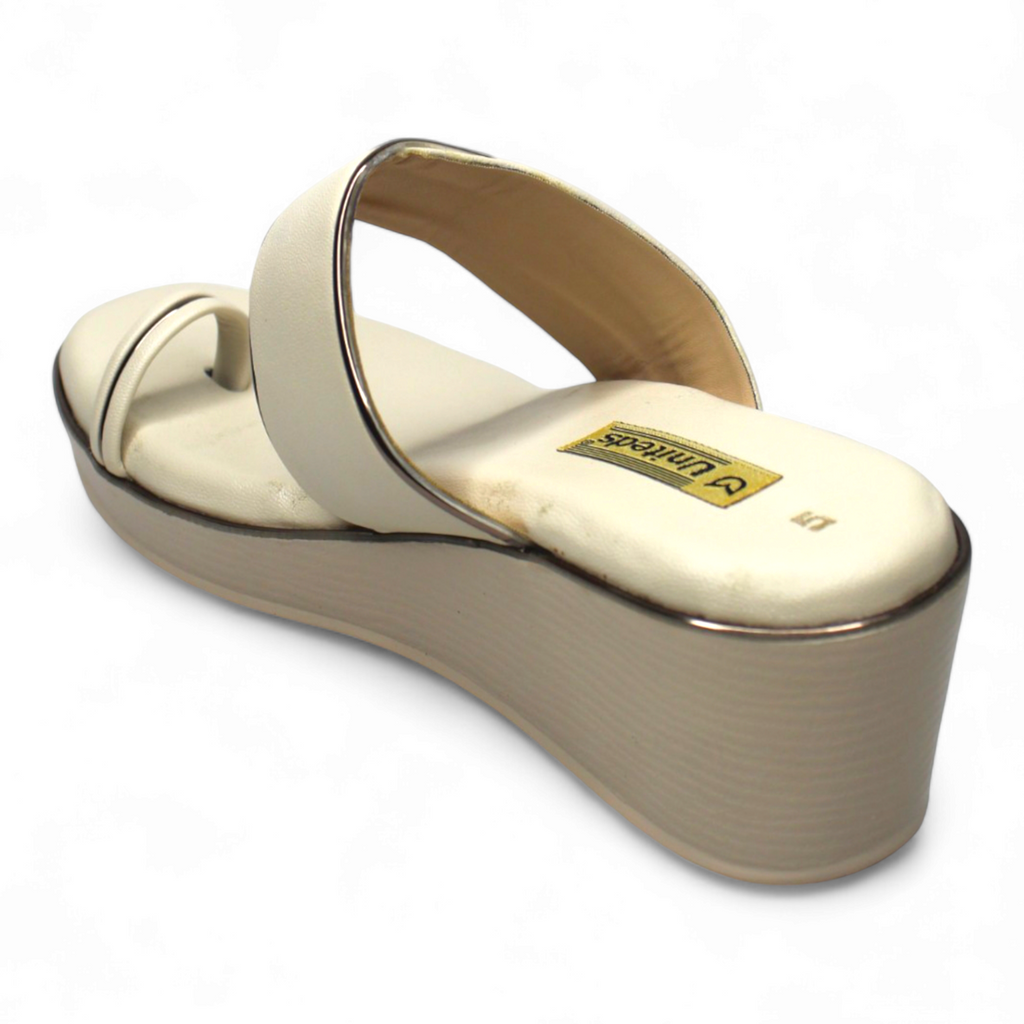 Ivory Elegance Wedge Women’s Sandals