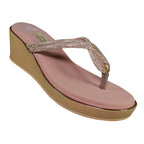 Peach Glam Wedge Women’s Sandals