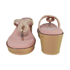 Peach Glam Wedge Women’s Sandals