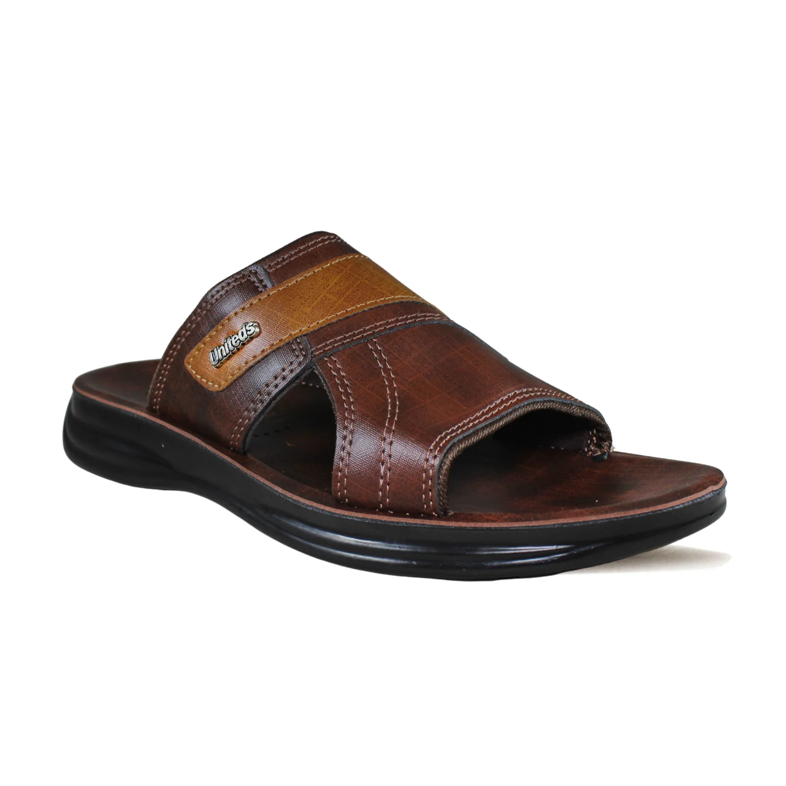 Men's PU Daily Wear Sandals Brown