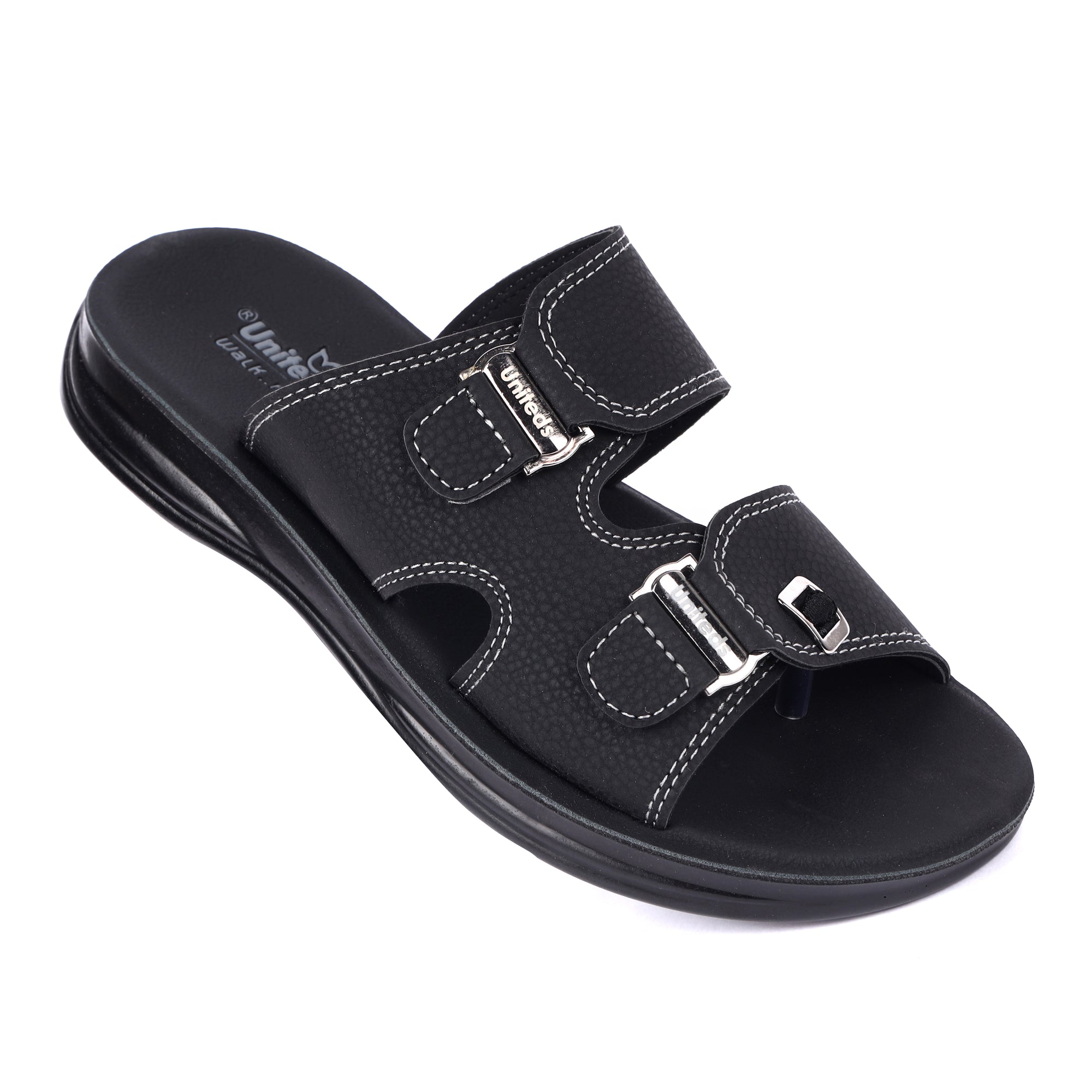 Men's PU Office Wear Sandals Black