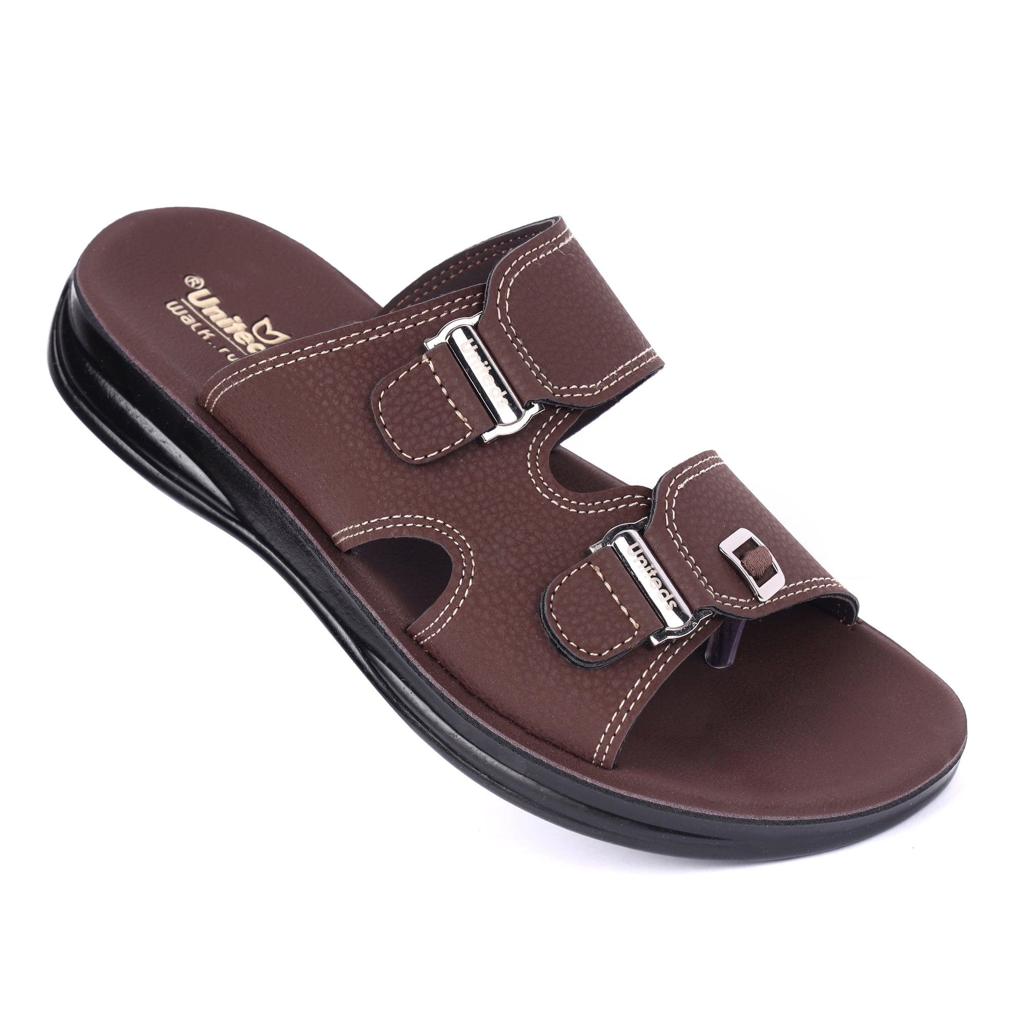 Men's PU Office Wear Sandals Brown