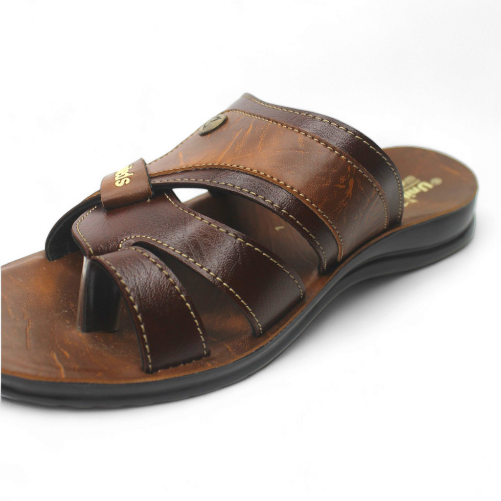 Uniteds men's classic comfort slide sandal in brown – mens sandals