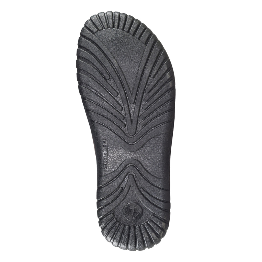 Uniteds men's comfort daily wear sandal in black – front view mens sandals