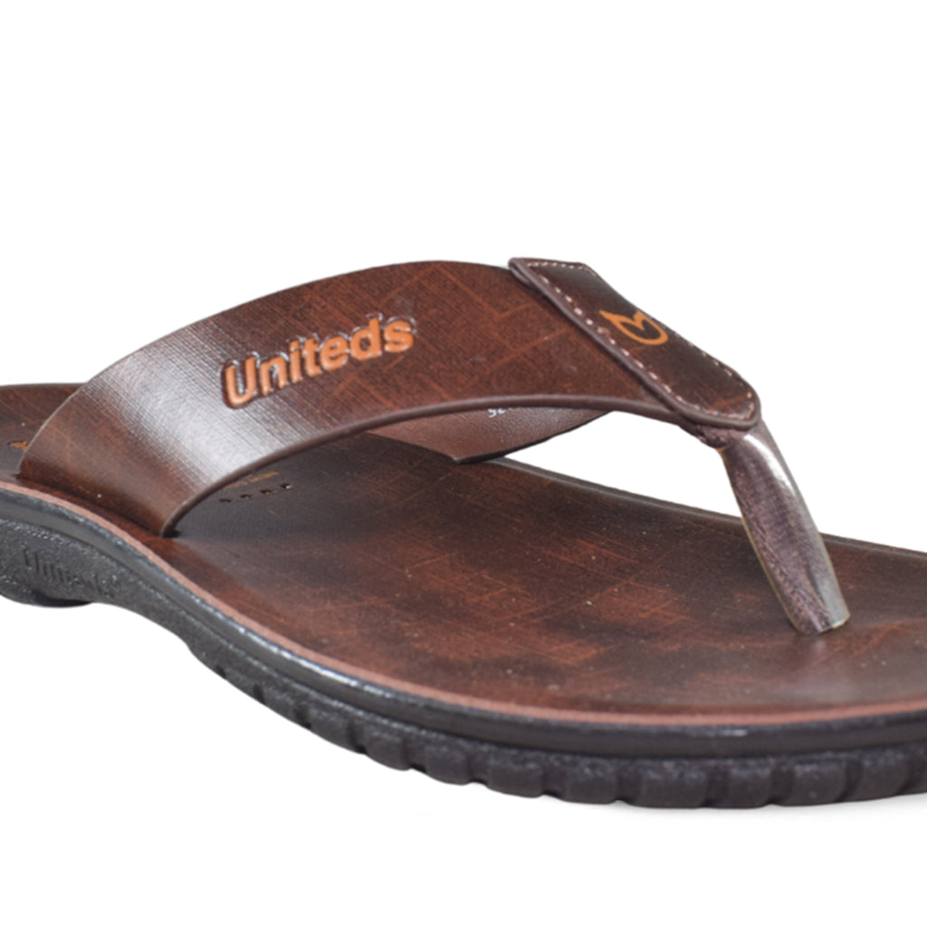 Uniteds men's comfort daily wear sandal in black – back view mens sandals