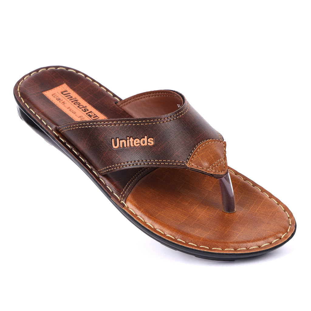 Uniteds men's comfort daily wear sandal in brown – mens sandals