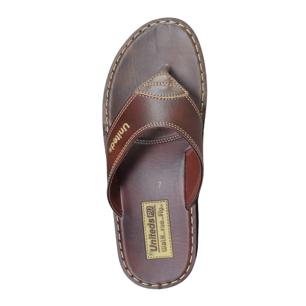 Uniteds men's daily wear comfort sandal in brown – mens sandals
