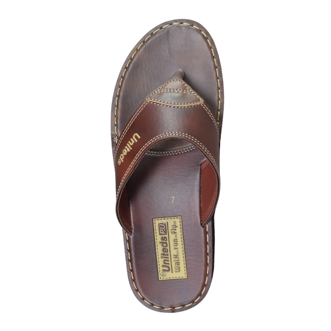 Uniteds men's daily wear comfort sandal in brown – mens sandals