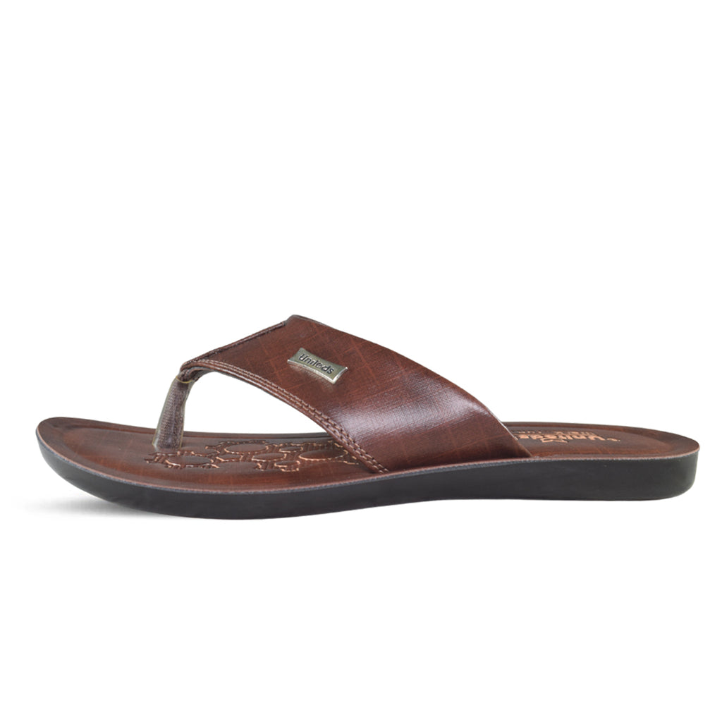 Uniteds daily wear comfort sandal for men in brown – side view mens sandals