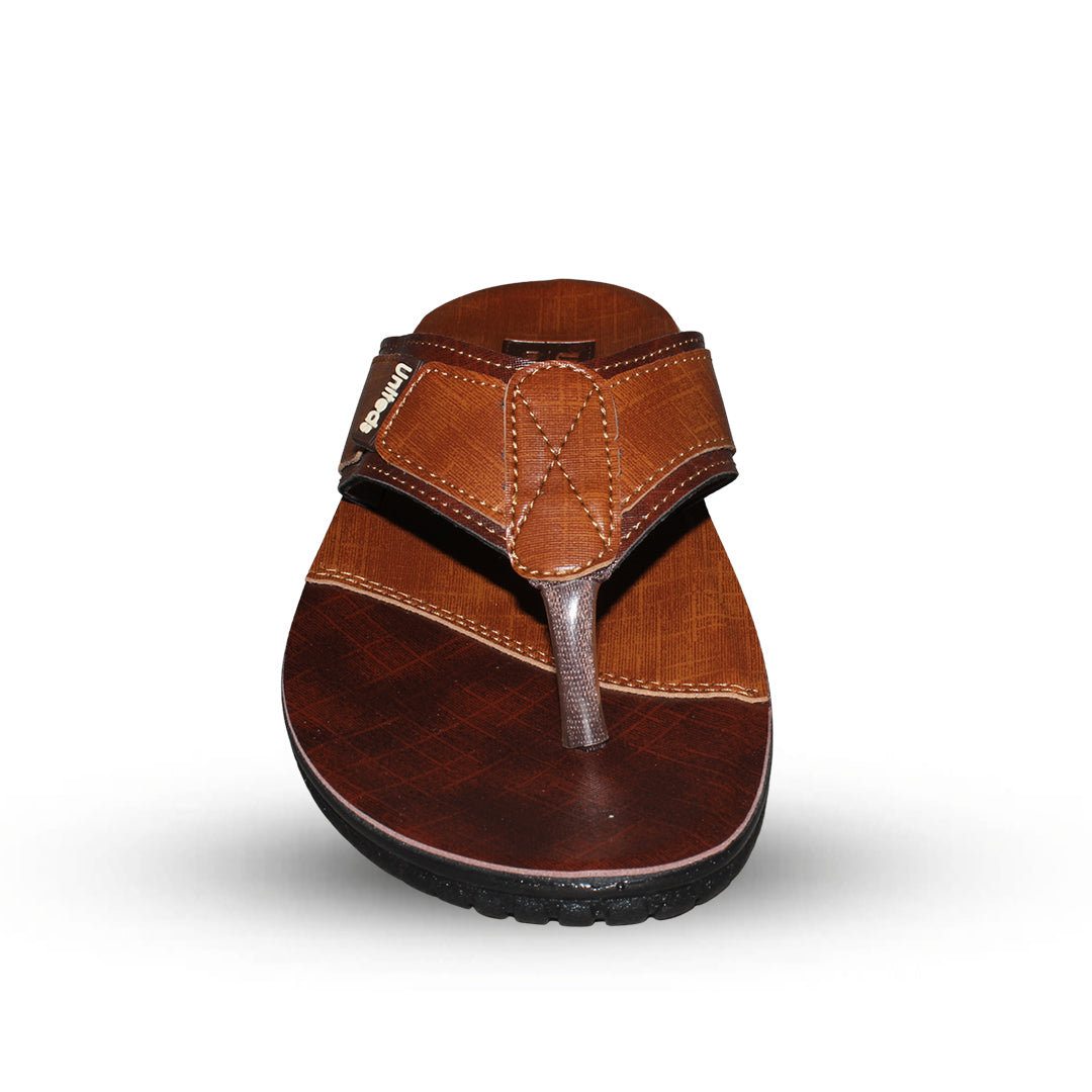 Uniteds men's daily wear comfort sandal in tan – top view mens sandals