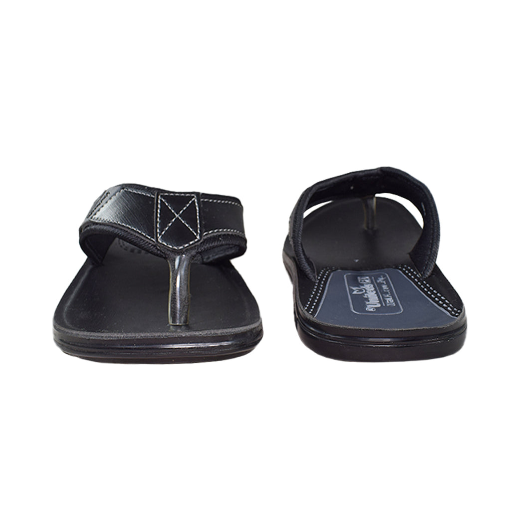 Uniteds men's daily wear sandal in black – top view mens sandals