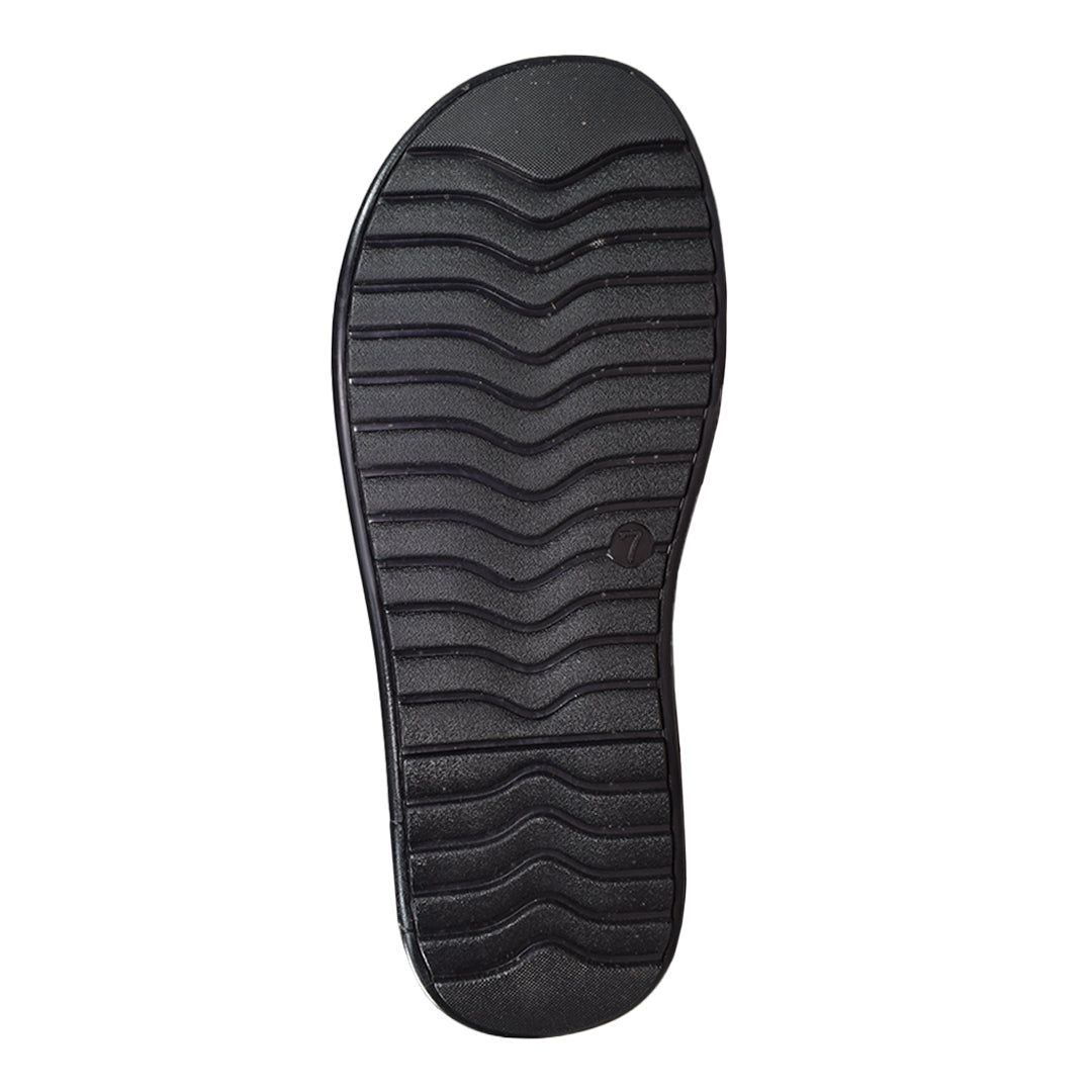 Uniteds men's daily wear sandal in black – front view mens sandals