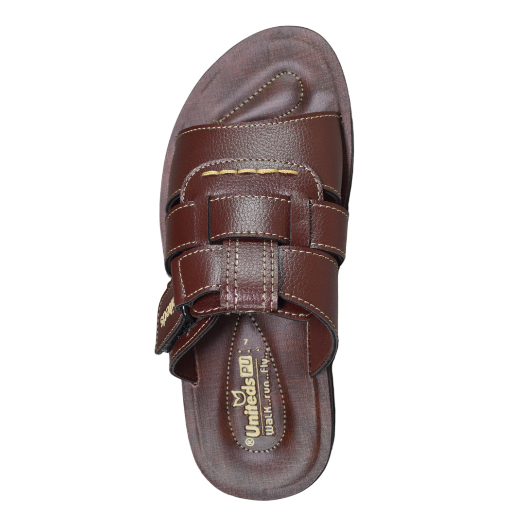 Uniteds men's daily wear sandal in brown – side view mens sandals
