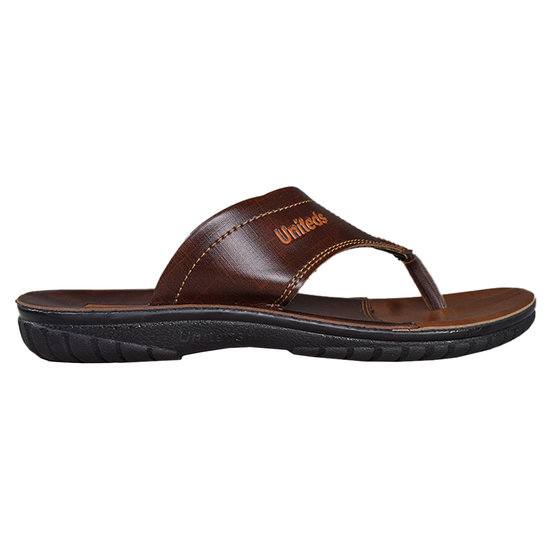 Uniteds men's daily wear sandal in brown – side view mens sandals