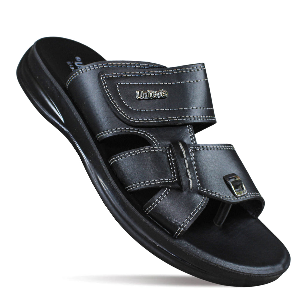 Uniteds men's office daily wear sandal in black – mens sandals