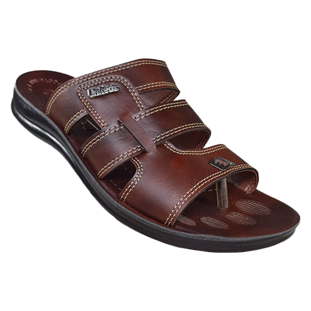 Uniteds men's office daily wear sandal in brown – mens sandals
