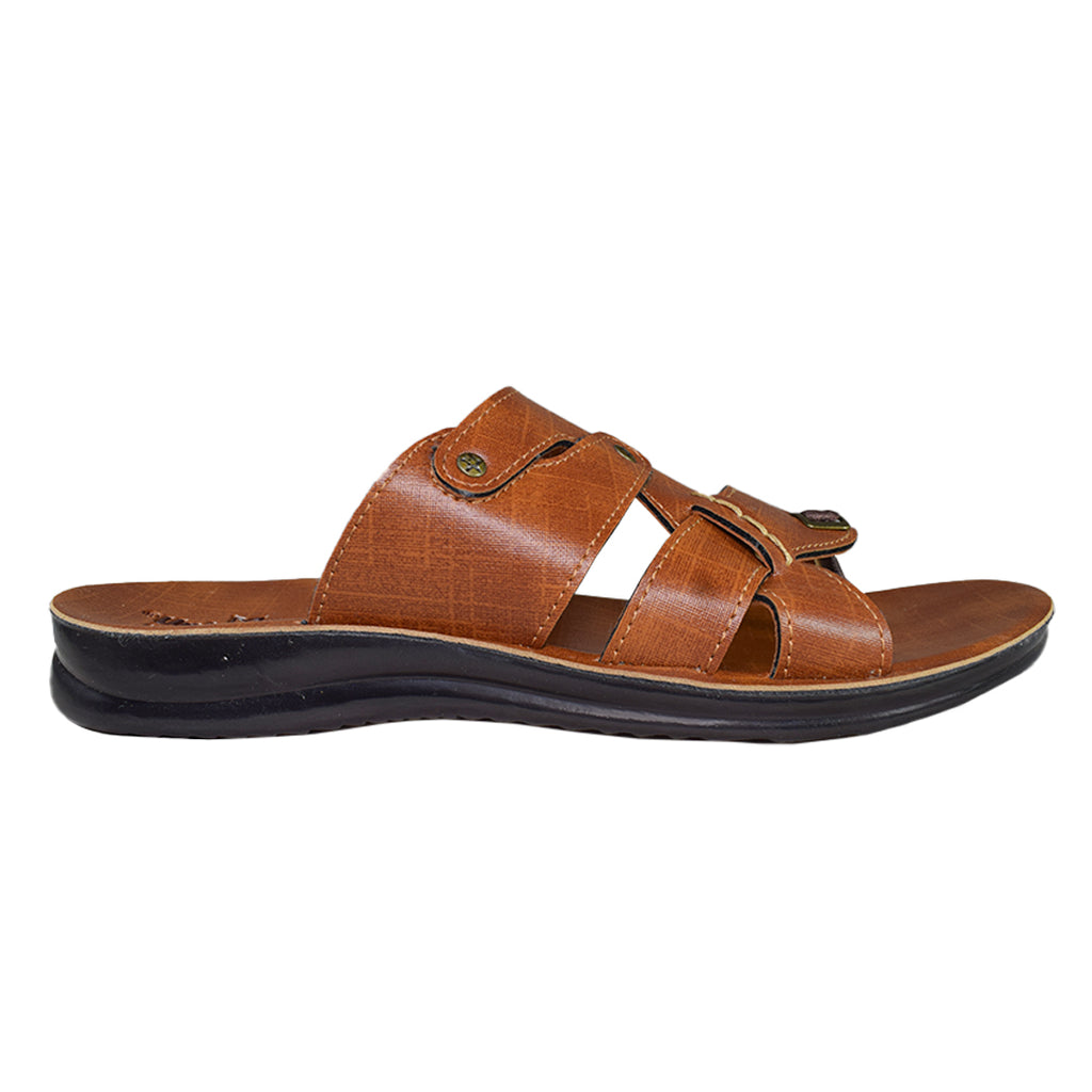 Uniteds men's office daily use sandal in tan – side view mens sandals