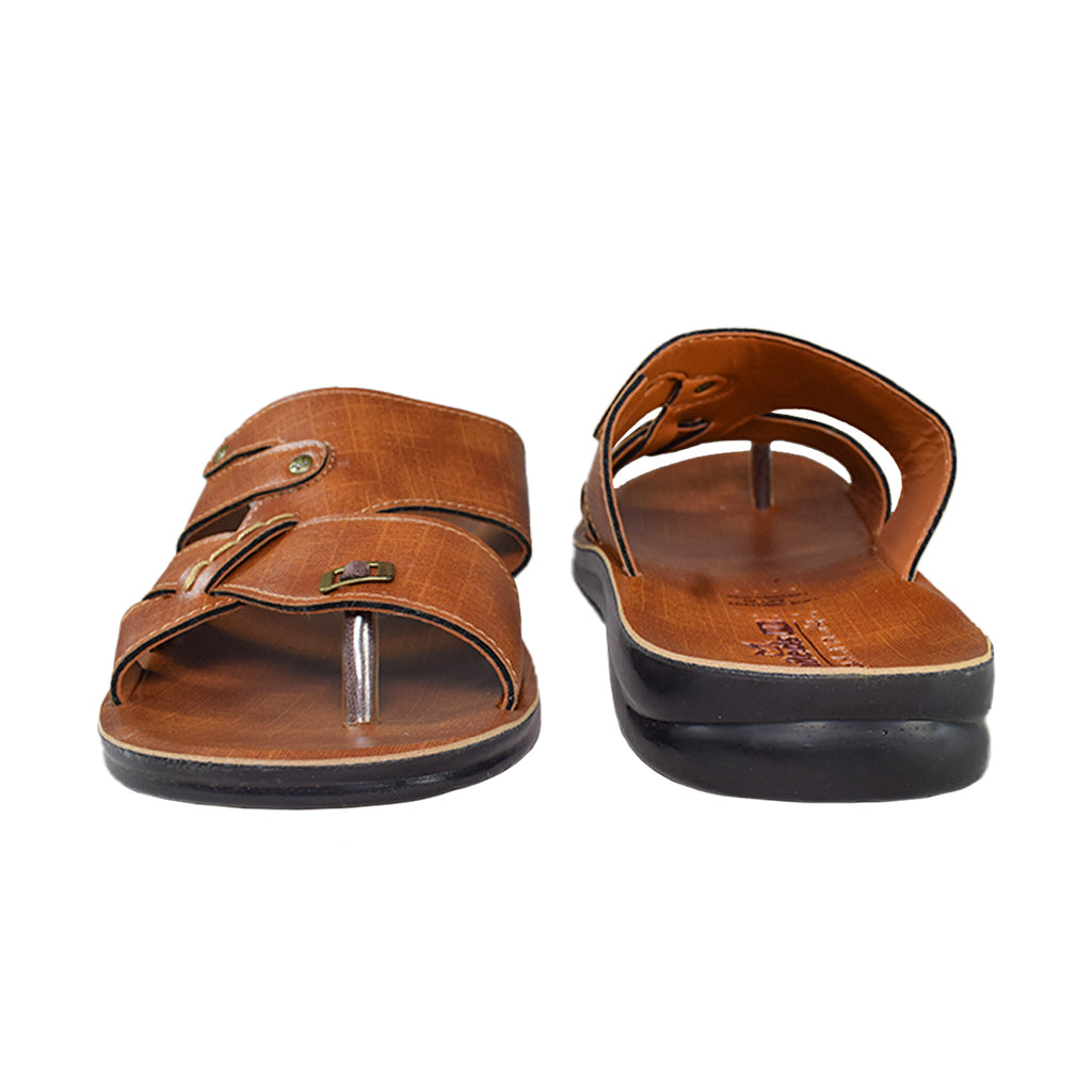 Uniteds men's office daily use sandal in tan – top view mens sandals