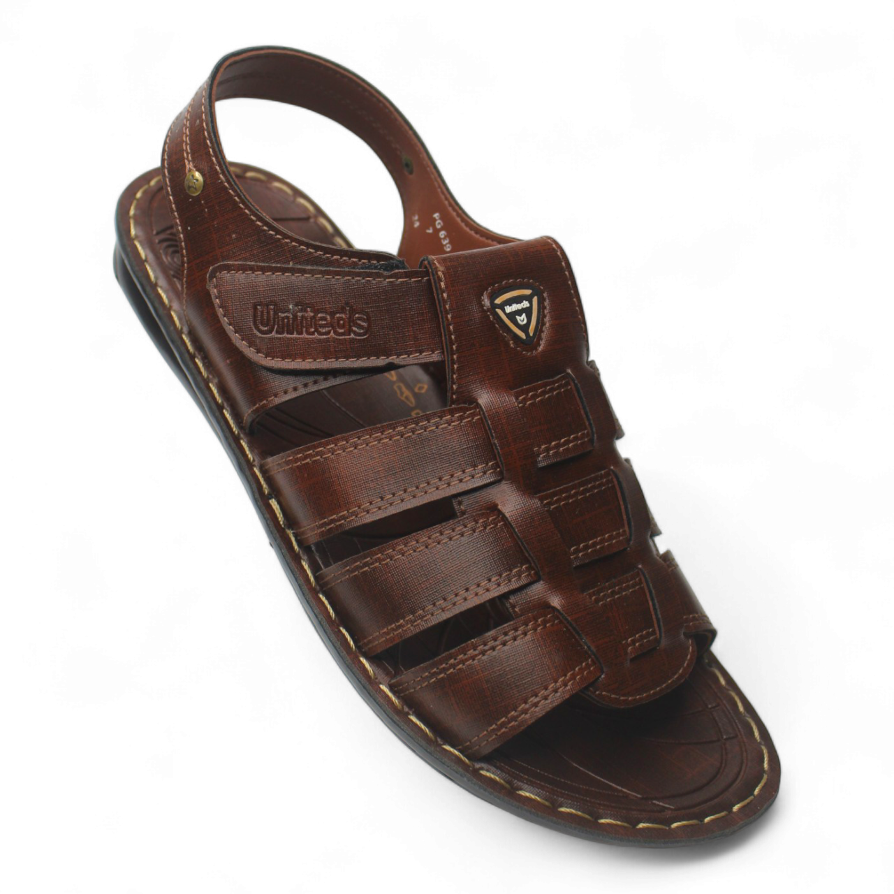 Uniteds men's office wear PU sandal in black – mens sandals