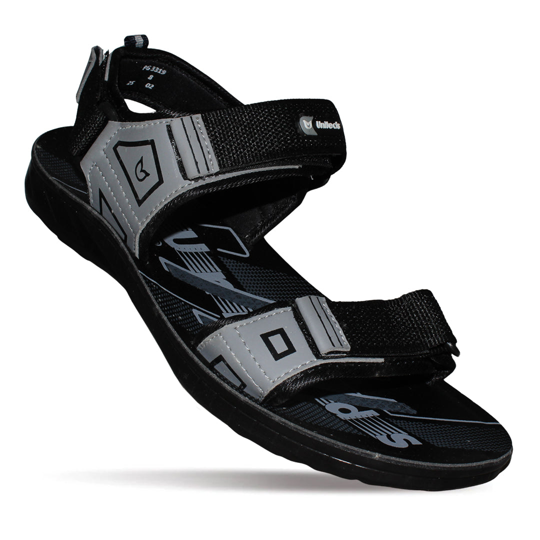 Uniteds men's sports sandal in black blue red – mens sandals