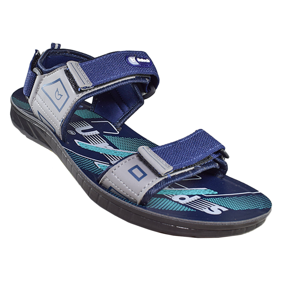 Uniteds men's sports sandal in black blue red – side view mens sandals