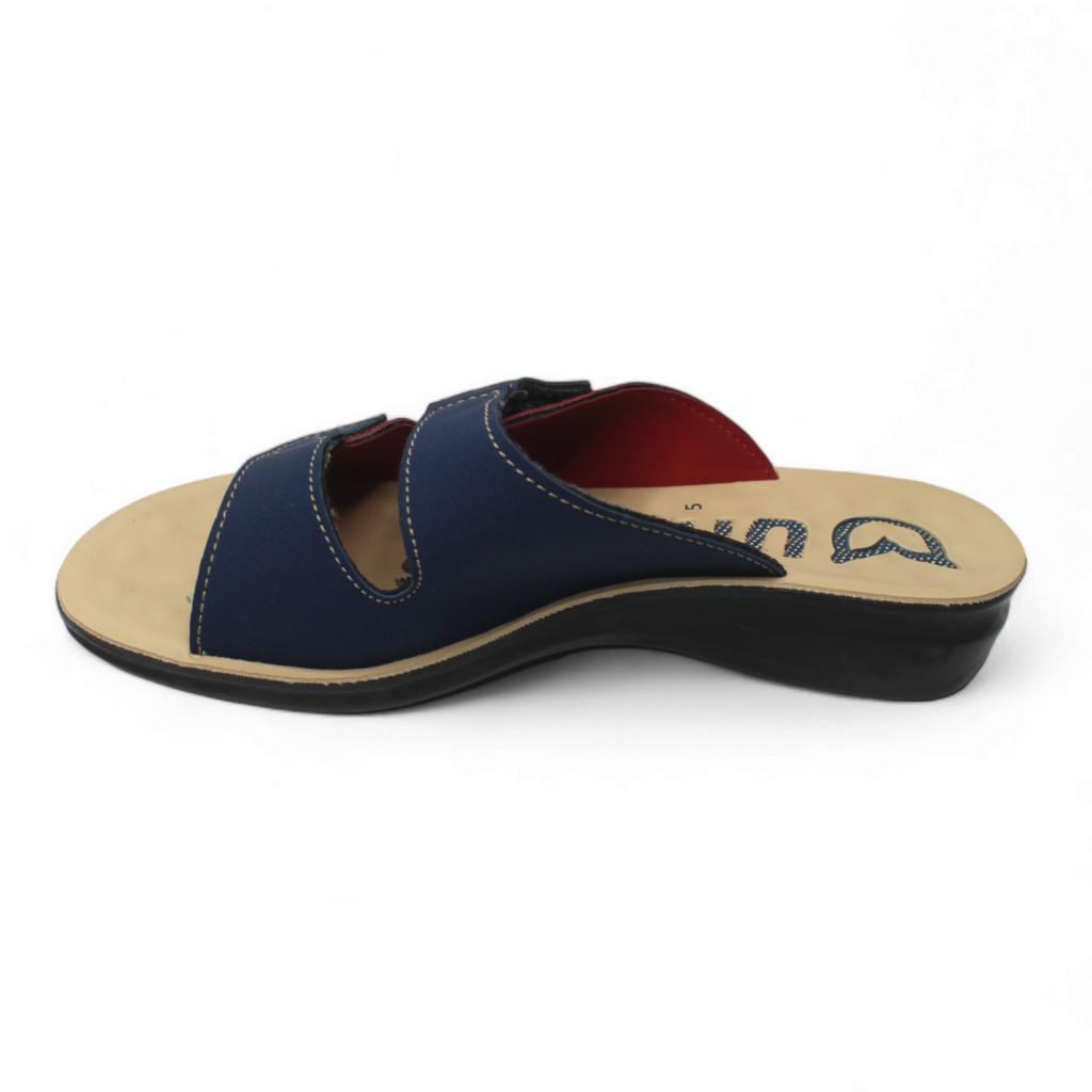 Uniteds women's daily wear flat sandal in blue – women's sandals India